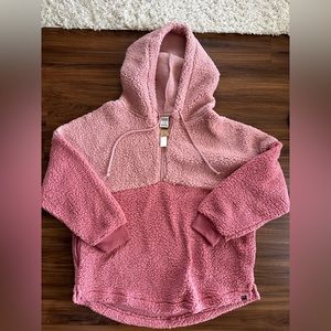 pink sherpa sweater